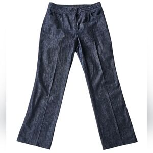 Escada for Neiman Marcus Jeans - Women's Size 42 (US 12) - Dark Blue Pleated